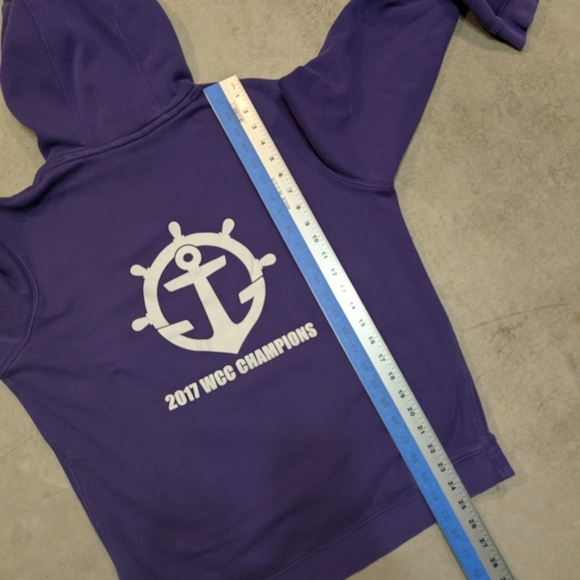 Nike Portland Tennis Hoodie Mens M Purple Fading 2017 WCC Champs - Picture 8 of 8